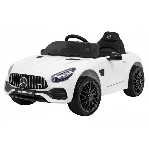 Vienvietis elektromobilis vaikams Mercedes Benz GT, baltas