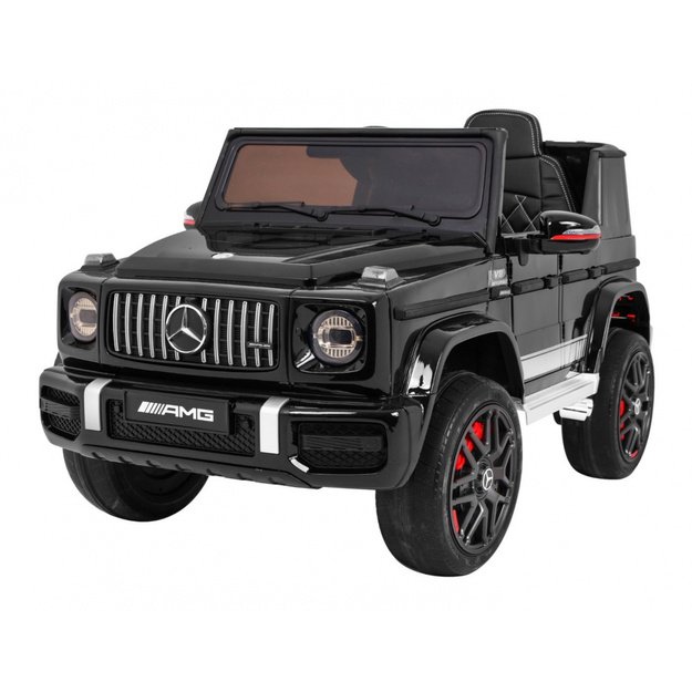 Vienvietis elektromobilis Mercedes AMG G63, juodas lakuotas