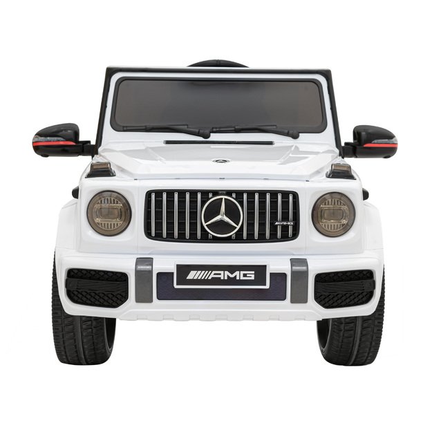 Vienvietis elektrinis džipas vaikams Mercedes AMG G63, baltas