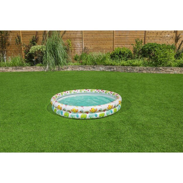 Pripučiamas baseinas vaikams su kamuoliu ir ratu 122x20cm Bestway
