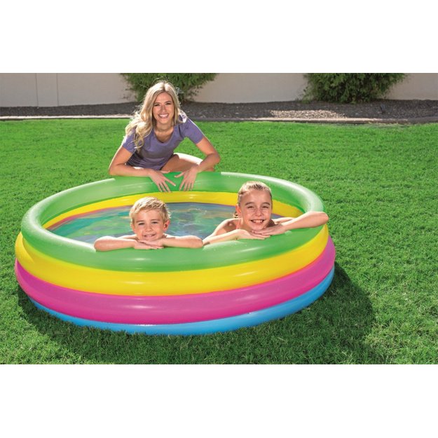 Pripučiamas baseinas vaikams 157x46cm Bestway, spalvotas