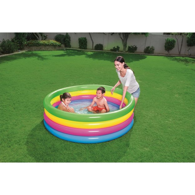 Pripučiamas baseinas vaikams 157x46cm Bestway, spalvotas