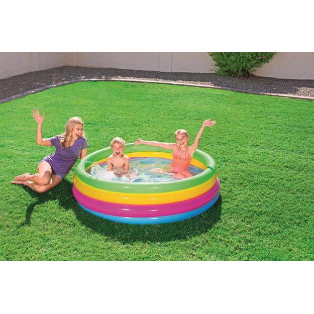 Pripučiamas baseinas vaikams 157x46cm Bestway, spalvotas