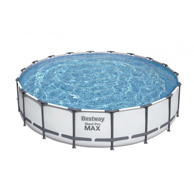 Plieninis karkasinis sodo baseino Pro MAX rinkinys 549x122cm, Bestway