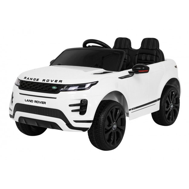 Vienvietis elektromobilis Range Rover Evoque, baltas