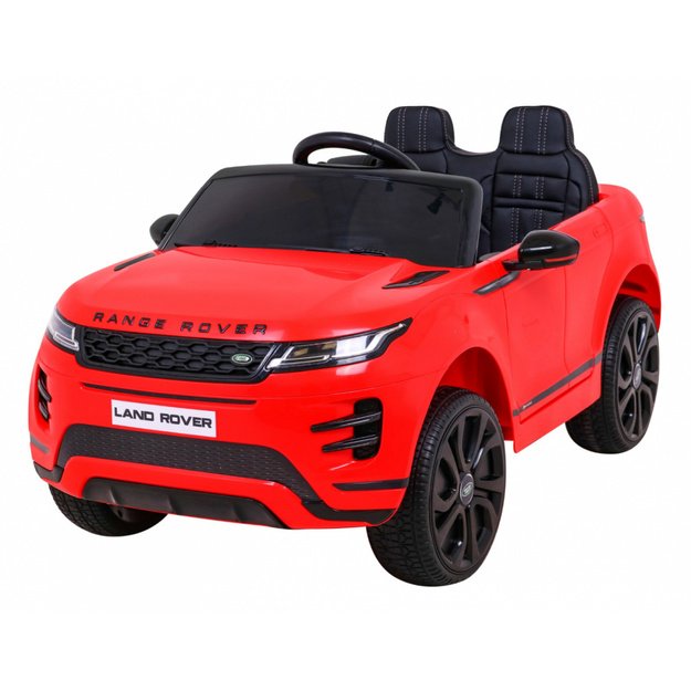 Vienvietis elektromobilis Range Rover Evoque, raudonas