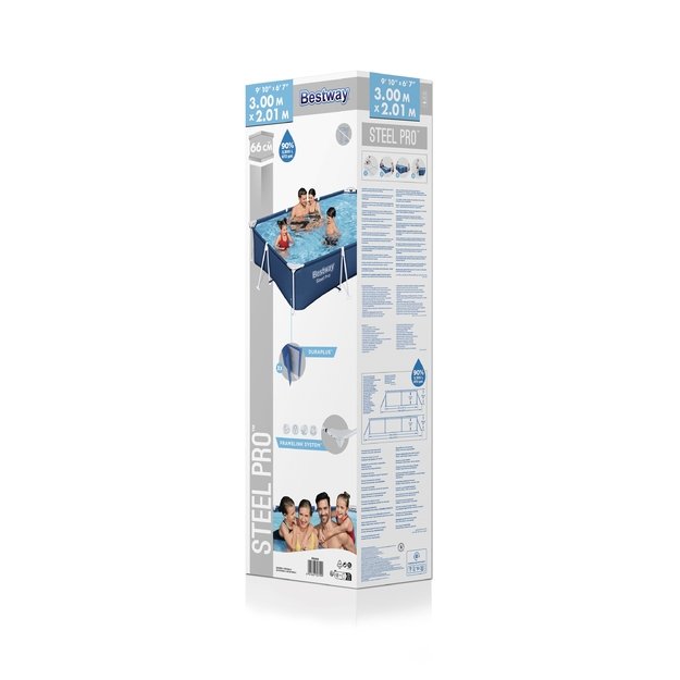 Karkasinis sodo baseinas 300x201x66cm, Bestway