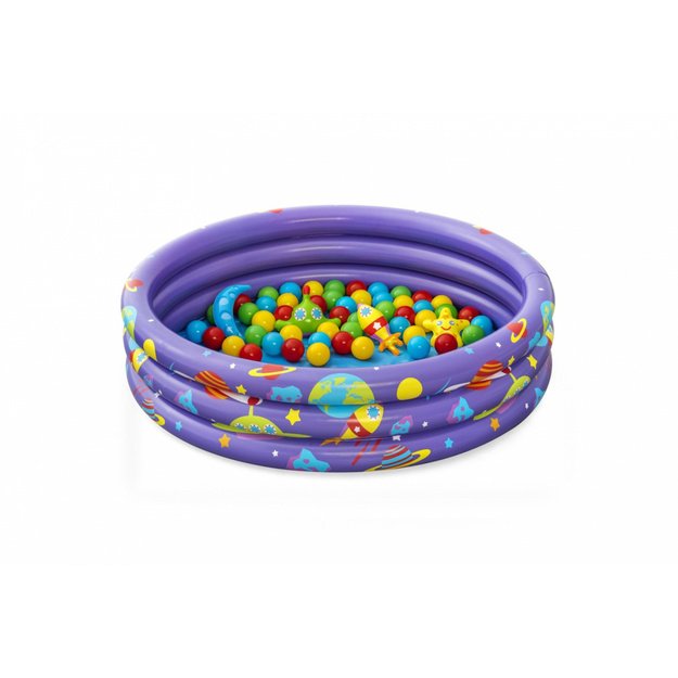 Pripučiamas baseinas vaikams 102x25cm su kosmoso tematika, Bestway