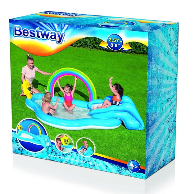 Pripučiama sodo žaidimų aikštelė vaikams 257x145x91cm, Bestway 