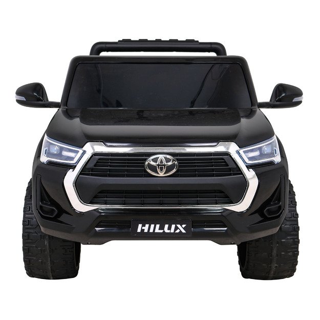 Dvivietis elektromobilis vaikams Toyota Hilux, juodas
