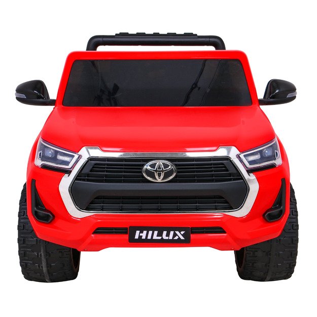 Dvivietis elektromobilis vaikams Toyota Hilux, raudonas