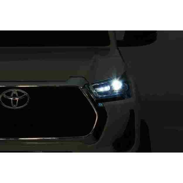 Dvivietis elektromobilis vaikams Toyota Hilux, baltas
