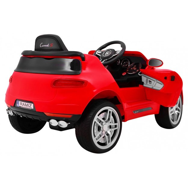 Vienvietis elektromobilis vaikams Turbo-S, raudonas