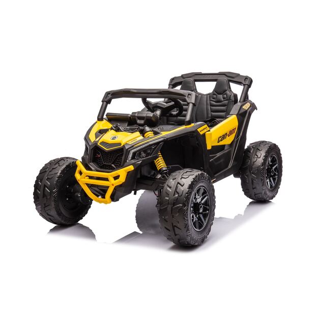 Vienvietis elektrinis bagis vaikams Maverick CAN-AM, geltonas