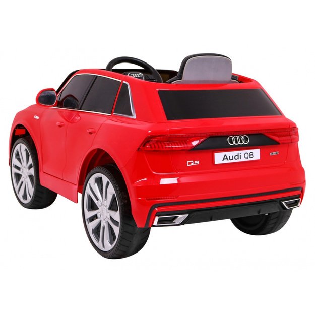 Vienvietis elektrinis džipas vaikams Audi Q8 LIFT, raudonas