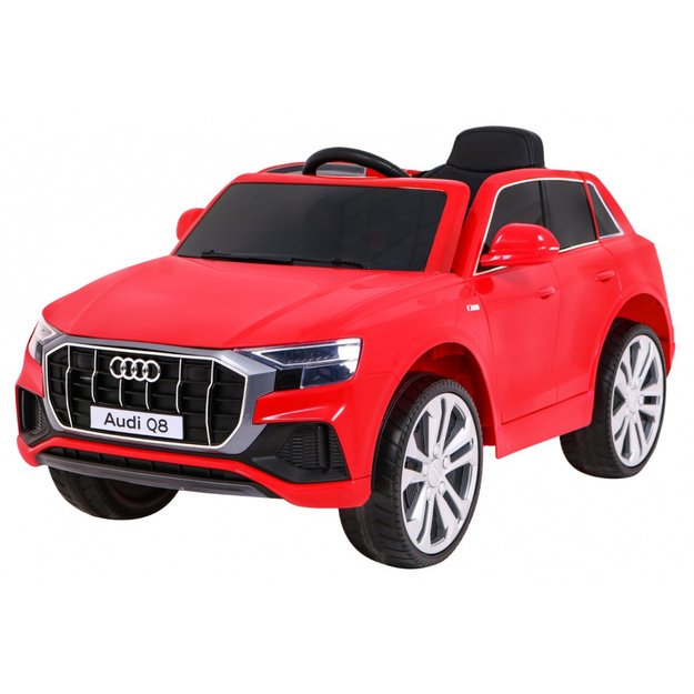 Vienvietis elektrinis džipas vaikams Audi Q8 LIFT, raudonas
