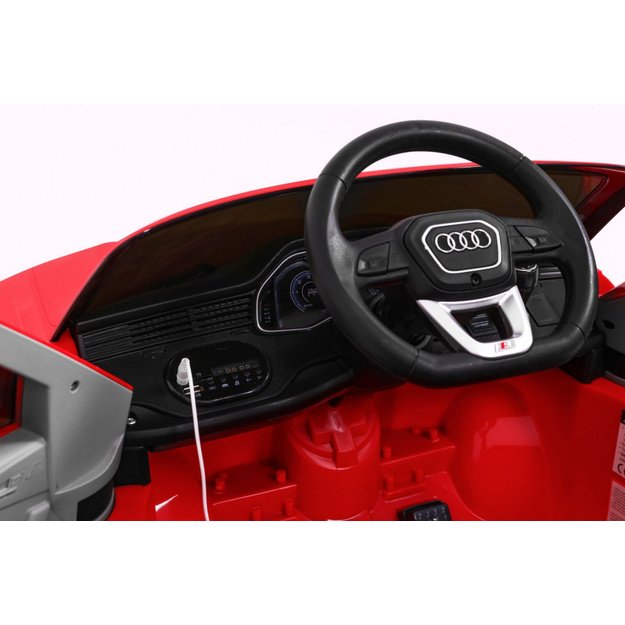 Vienvietis elektrinis džipas vaikams Audi Q8 LIFT, raudonas