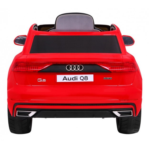 Vienvietis elektrinis džipas vaikams Audi Q8 LIFT, raudonas