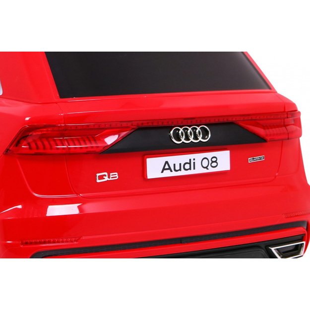 Vienvietis elektrinis džipas vaikams Audi Q8 LIFT, raudonas