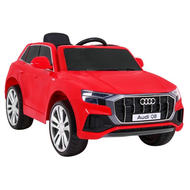 Vienvietis elektrinis džipas vaikams Audi Q8 LIFT, raudonas