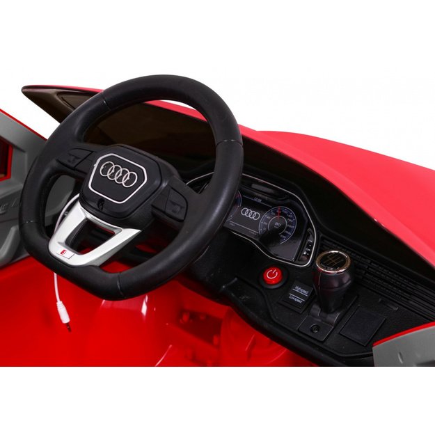 Vienvietis elektrinis džipas vaikams Audi Q8 LIFT, raudonas