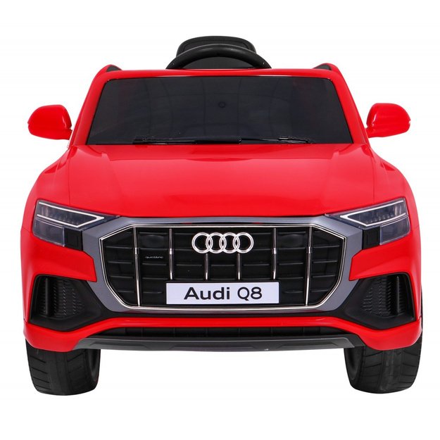 Vienvietis elektrinis džipas vaikams Audi Q8 LIFT, raudonas