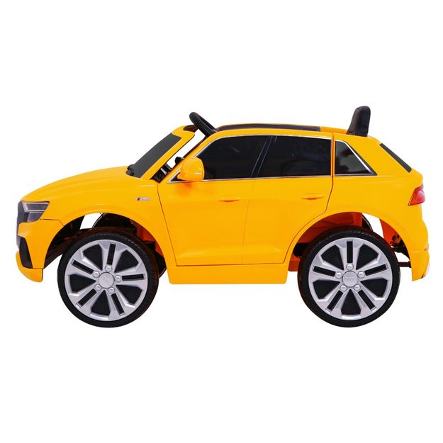 Vienvietis elektrinis džipas vaikams Audi Q8 LIFT, geltonas