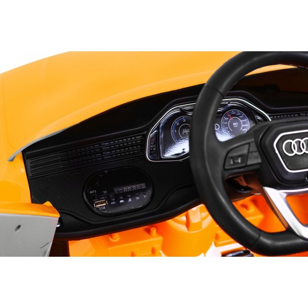 Vienvietis elektrinis džipas vaikams Audi Q8 LIFT, geltonas