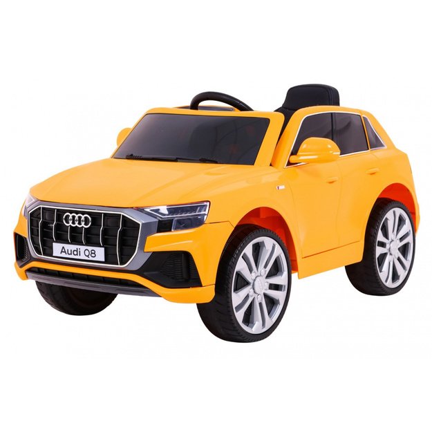Vienvietis elektrinis džipas vaikams Audi Q8 LIFT, geltonas