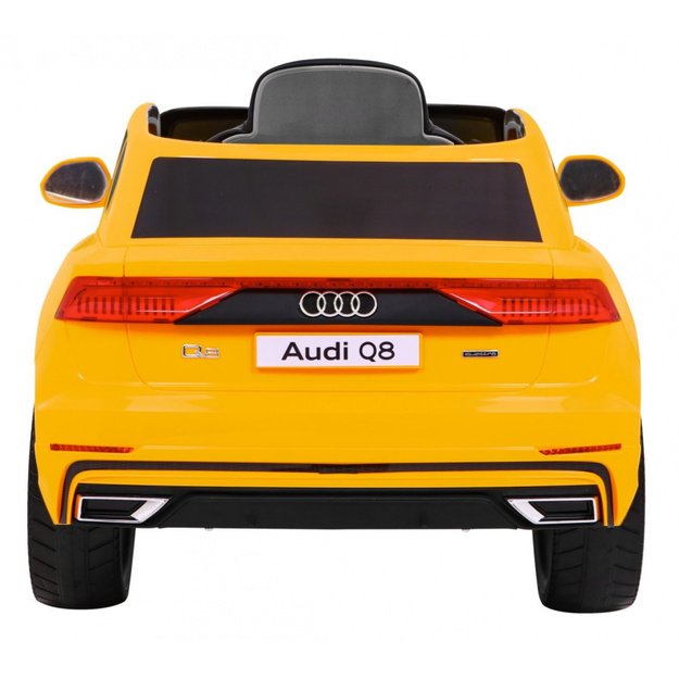 Vienvietis elektrinis džipas vaikams Audi Q8 LIFT, geltonas
