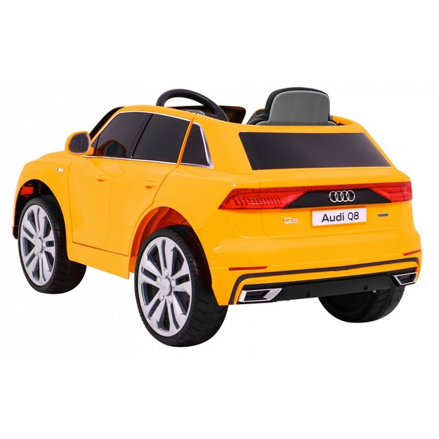 Vienvietis elektrinis džipas vaikams Audi Q8 LIFT, geltonas