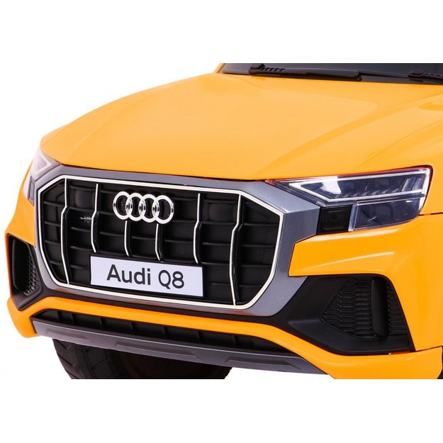 Vienvietis elektrinis džipas vaikams Audi Q8 LIFT, geltonas
