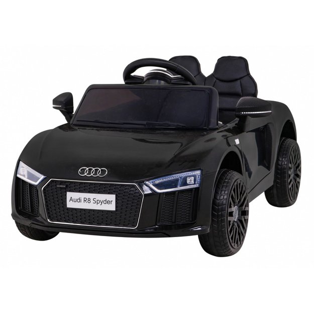 Vienvietis elektromobilis vaikams Audi R8, juodas