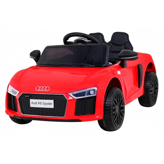 Vienvietis elektromobilis vaikams Audi R8, raudonas