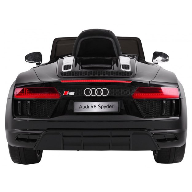 Vienvietis elektromobilis vaikams AUDI R8 Spyder RS, juodas
