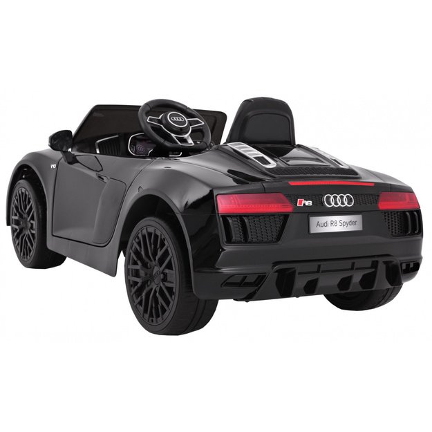 Vienvietis elektromobilis vaikams AUDI R8 Spyder RS, juodas