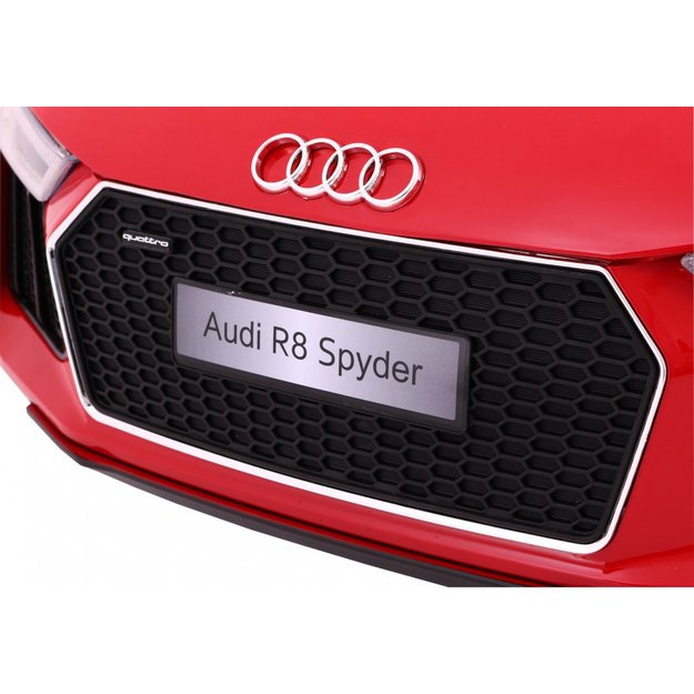 Vienvietis elektromobilis vaikams AUDI R8 Spyder RS, raudonas