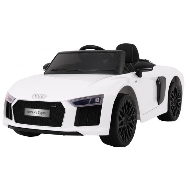 Vienvietis elektromobilis vaikams AUDI R8 Spyder RS, baltas