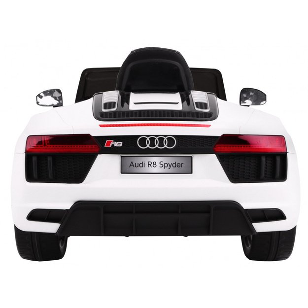 Vienvietis elektromobilis vaikams AUDI R8 Spyder RS, baltas