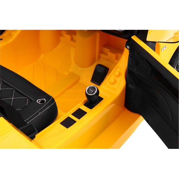 Vienvietis elektromobilis vaikams AUDI R8 Spyder RS, geltonas