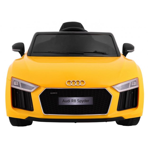 Vienvietis elektromobilis vaikams AUDI R8 Spyder RS, geltonas