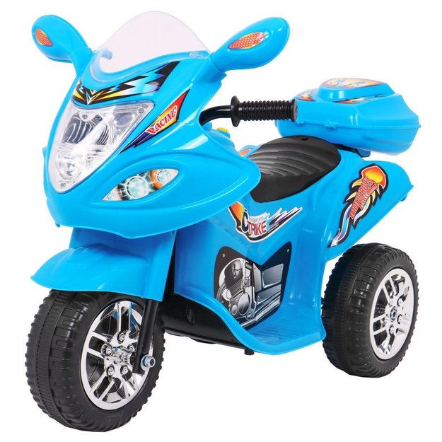 Vaikiškas elektrinis motociklas BJX-088 su trimis ratais, mėlynas