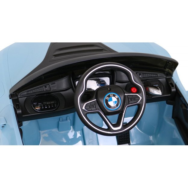 Vienvietis elektromobilis vaikams BMW I8 Lift, mėlynas