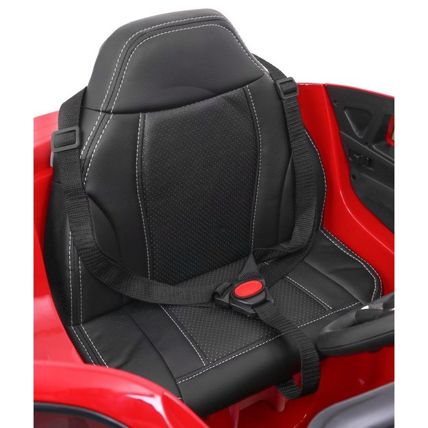 Vienvietis elektrinis džipas vaikams BMW X6M, raudonas lakuotas