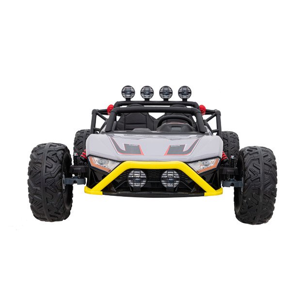 Dvivietis elektromobilis bagis Auto Buggy Racing 5, 24V, pilkas