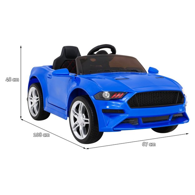 Vienvietis sportinis elektromobilis vaikams GT, mėlynas