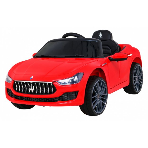Vienvietis elektromobilis vaikams Maserati Ghibli, raudonas