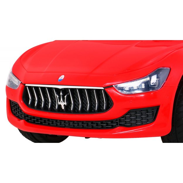 Vienvietis elektromobilis vaikams Maserati Ghibli, raudonas