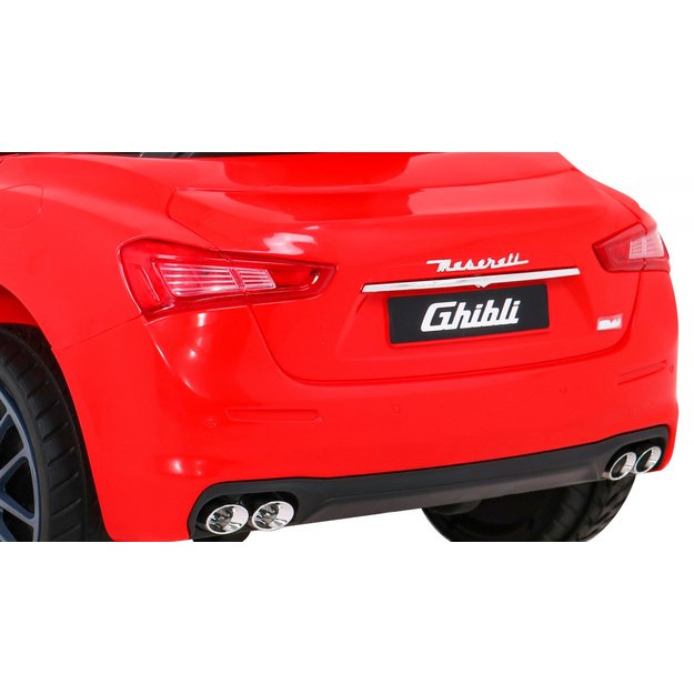 Vienvietis elektromobilis vaikams Maserati Ghibli, raudonas
