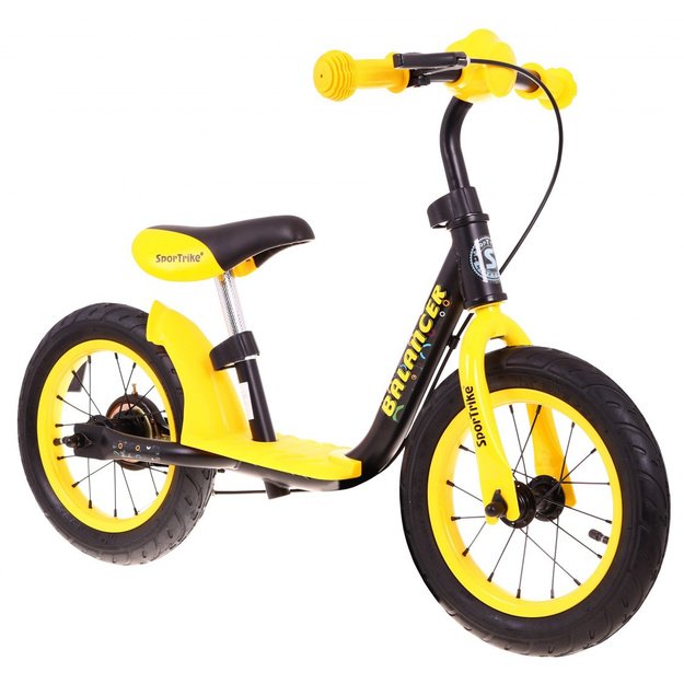 Vaikiškas balansinis dviratis „SporTrike Balancer“, geltonas